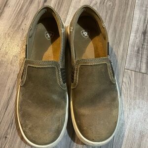 Ariat  Olive Slip-On Loafers. Women